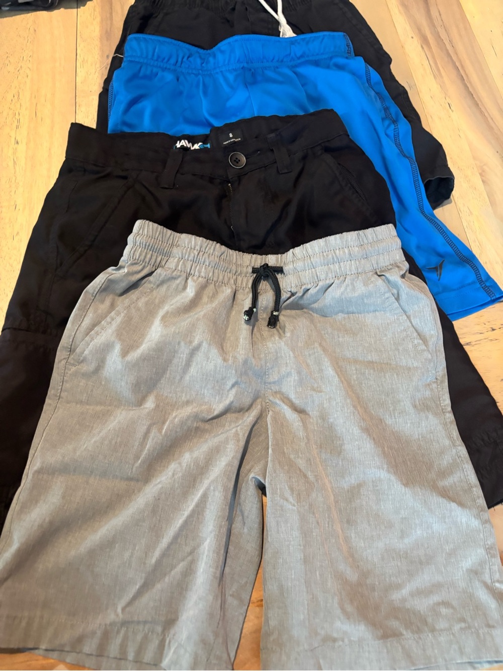 Tony Hawk Light Gray Pull-On Shorts with Drawstring